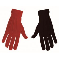 Αποκριάτικα Γάντια Κόκκινο Μαύρο
